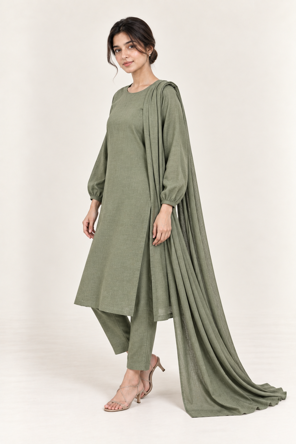 Gulelalah Kainat — Dusty Sage Khaddar