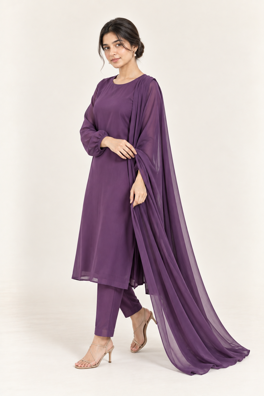 Gulelalah Noor — Violet Chiffon