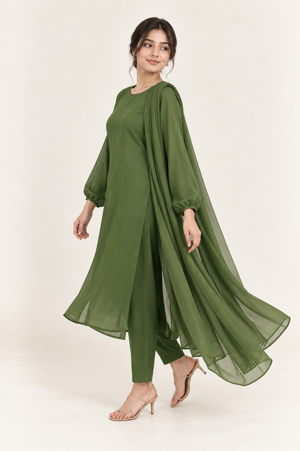Gulelalah Sahar — Meadow Green Chiffon