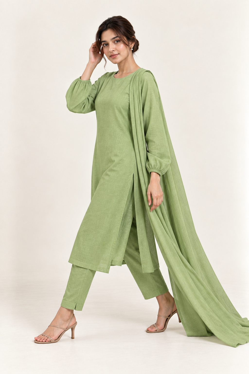 Gulelalah Sahar — Spring Green Cotton