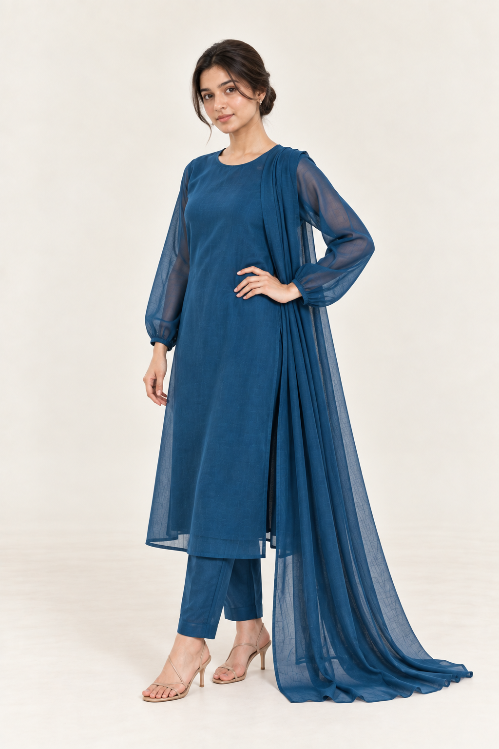 Gulelalah Aaliya — Ocean Blue Organza