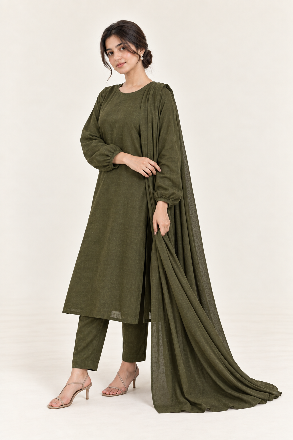 Gulelalah Aaliya — Olive Linen