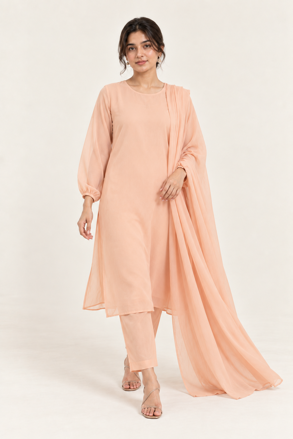 Gulelalah Ayla — Soft Peach Chiffon