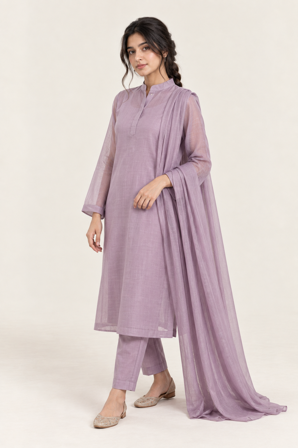 Gulelalah Rameen — Dusty Lilac Organza
