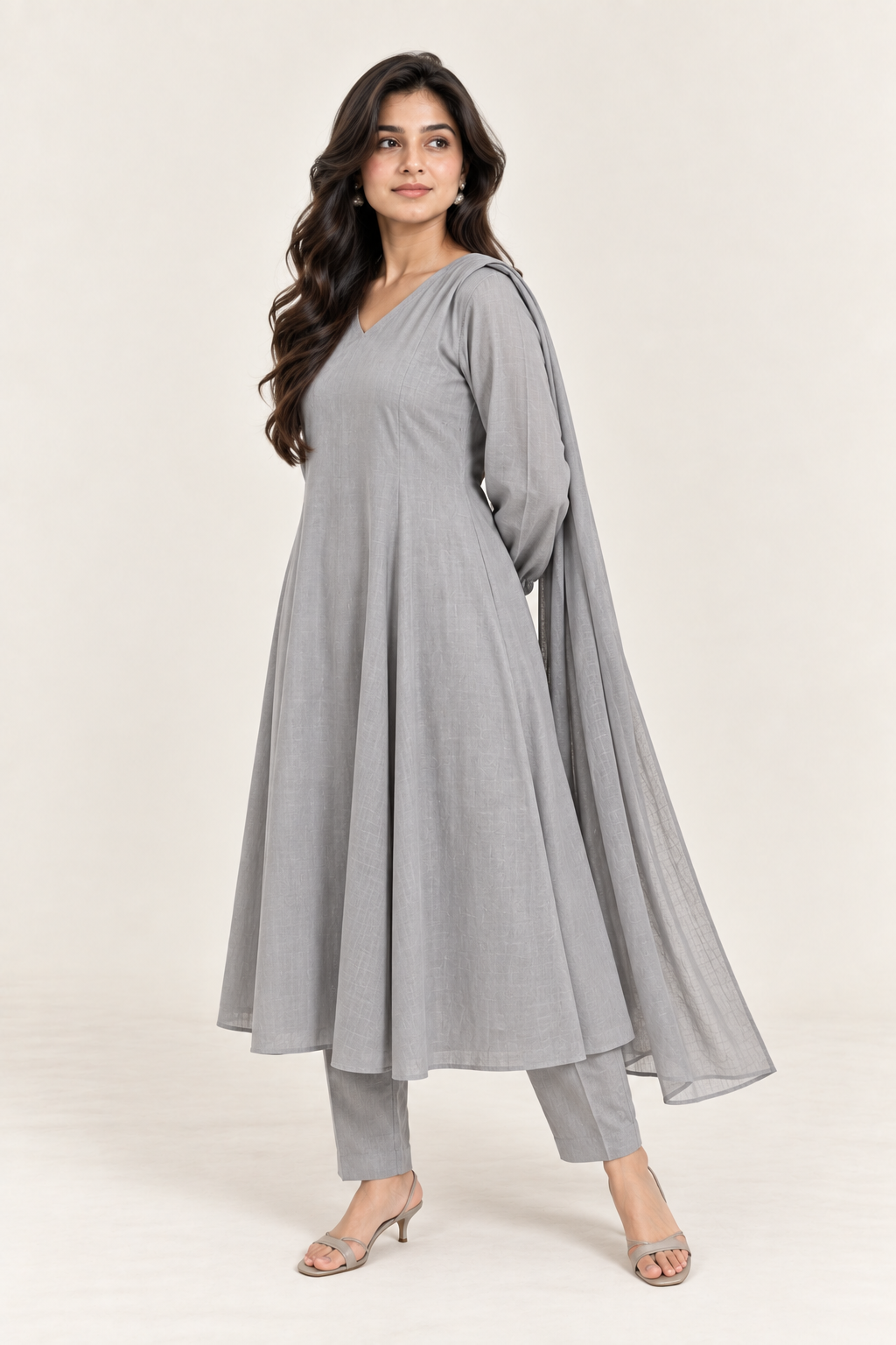 Gulelalah Rida — Mist Grey Cotton