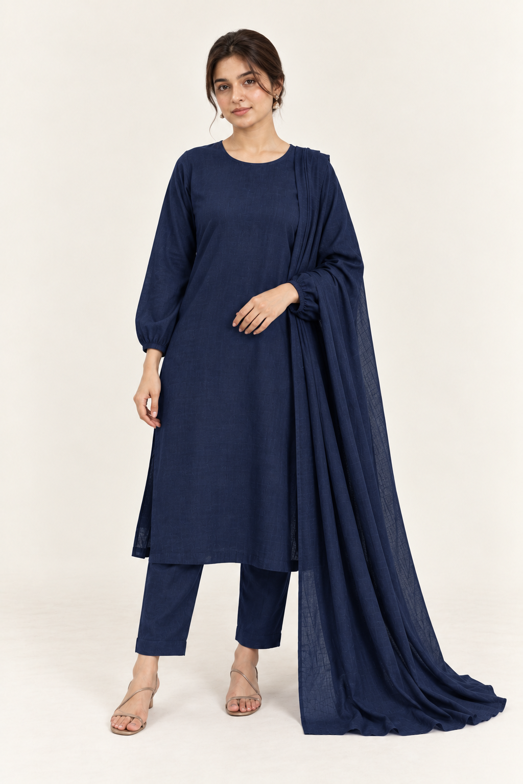 Gulelalah Hania — Navy Linen