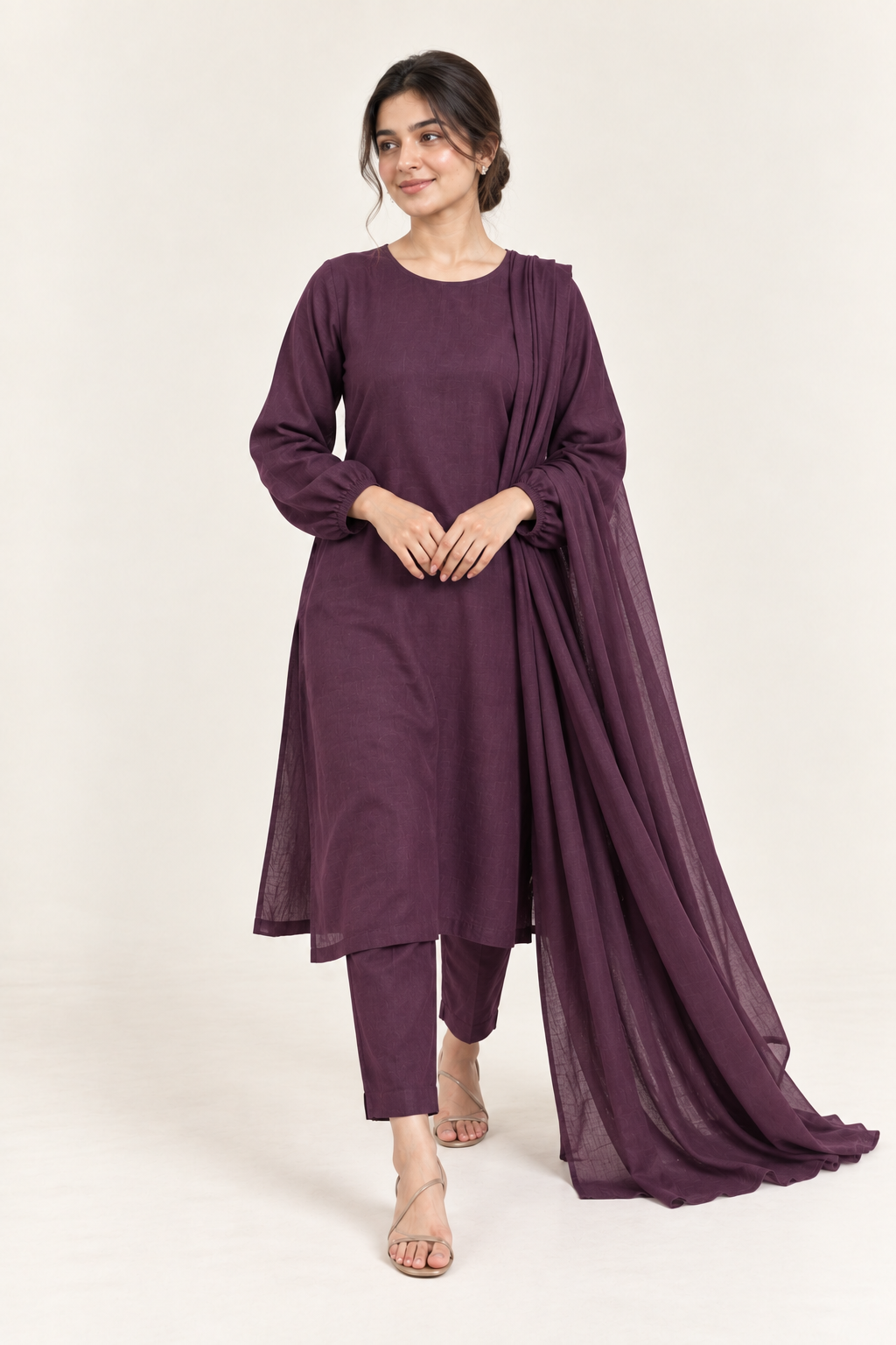 Gulelalah Kainat — Aubergine Lawn