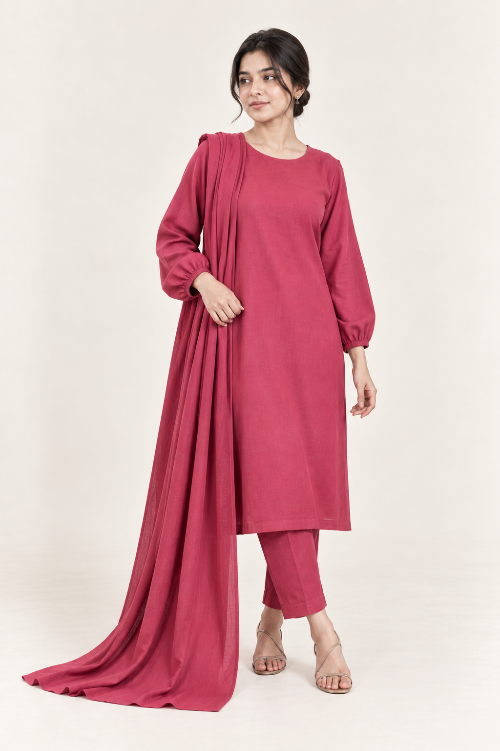 Gulelalah Inaya — Berry Pink Linen