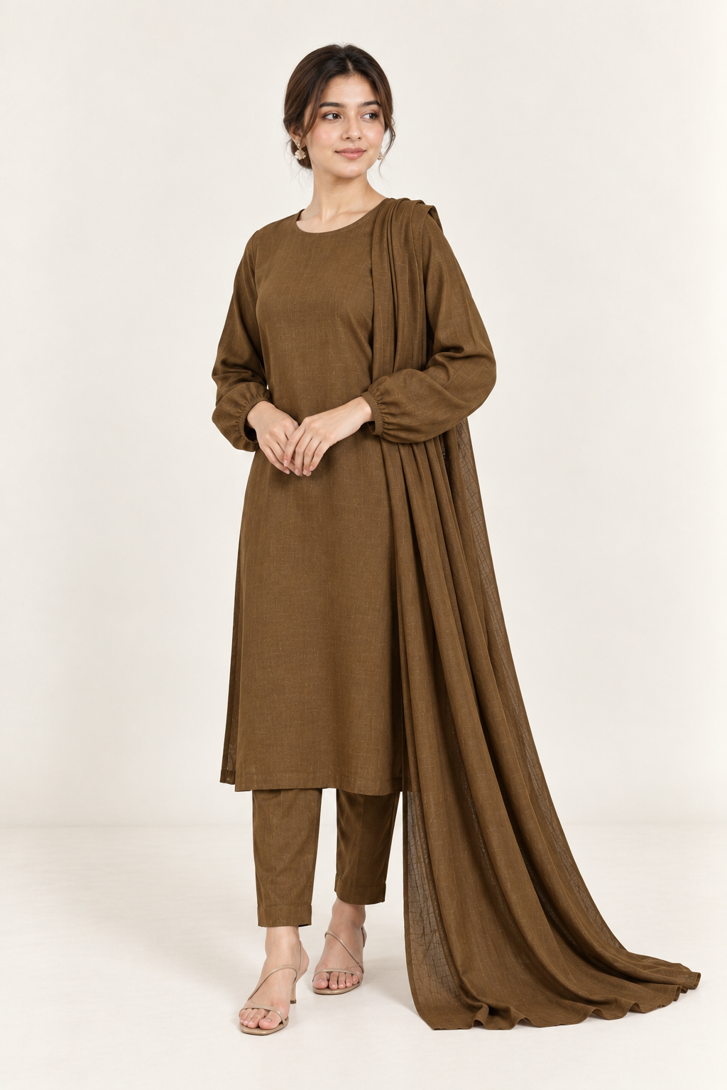 Gulelalah Mahira — Bronze Brown Cotton