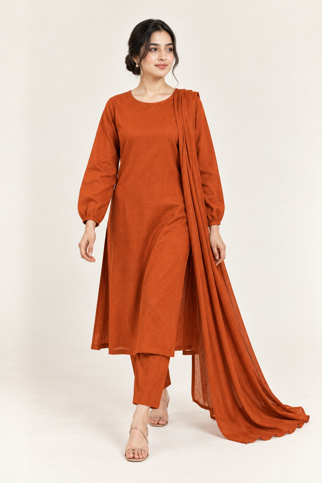 Gulelalah Rania — Burnt Orange Cotton