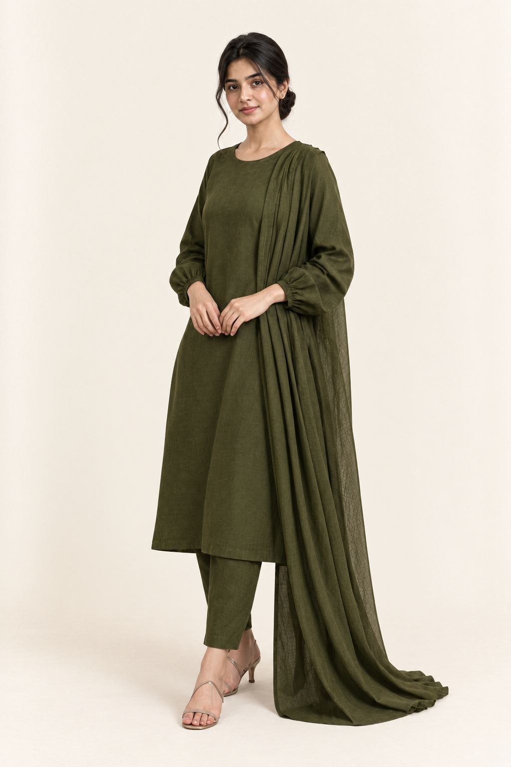 Gulelalah Rania — Grass Green Silk