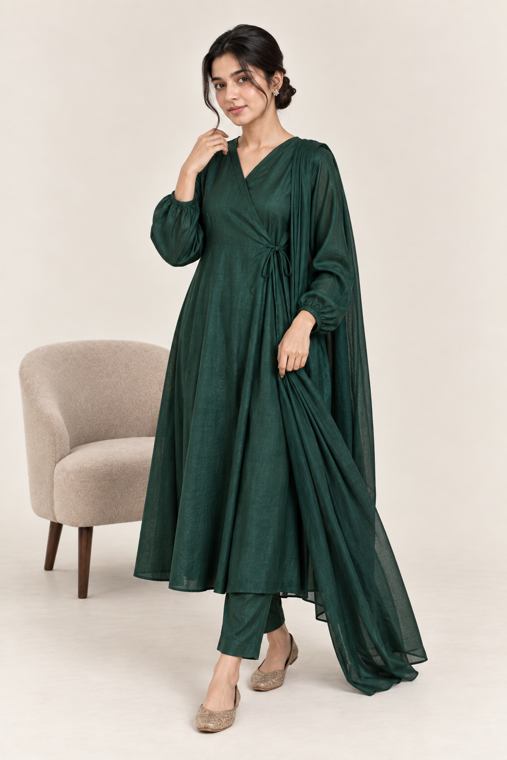 Gulelalah Amani — Deep Emerald Silk