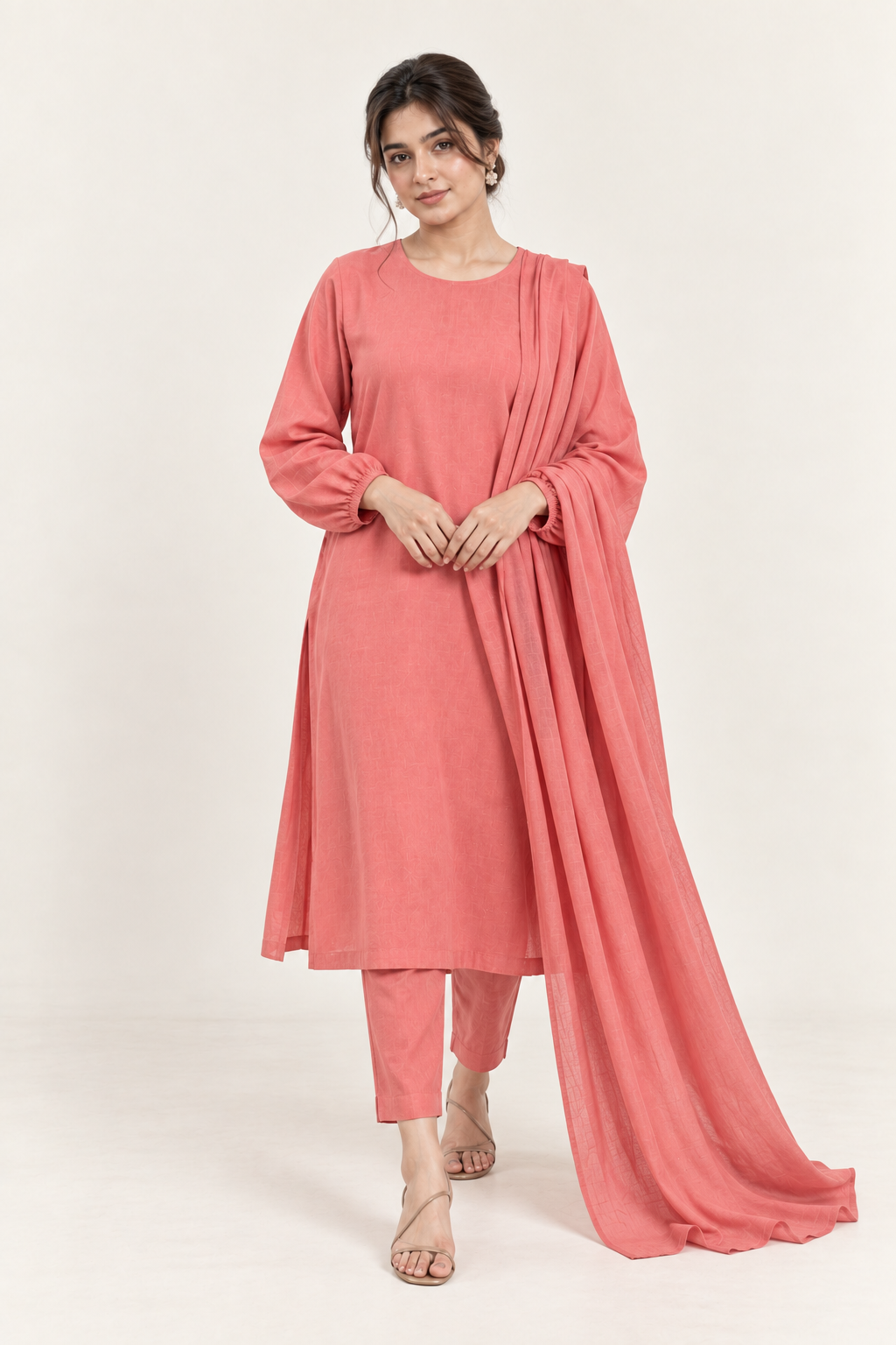 Gulelalah Ayla — Coral Pink Linen