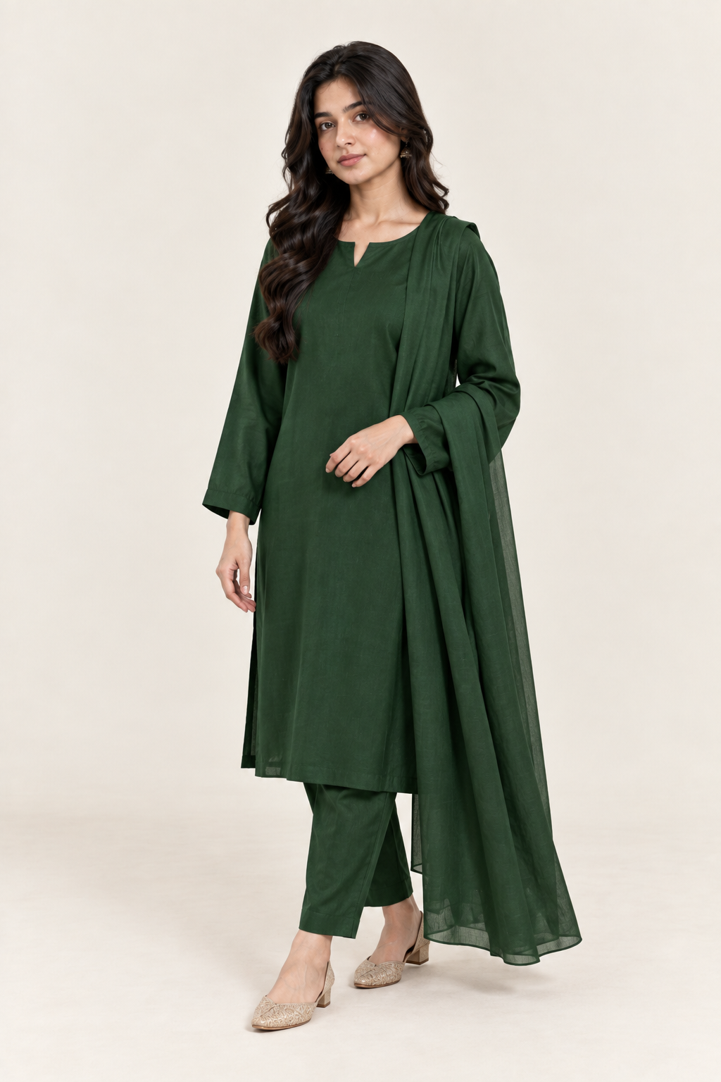 Gulelalah Hiba — Forest Green Silk