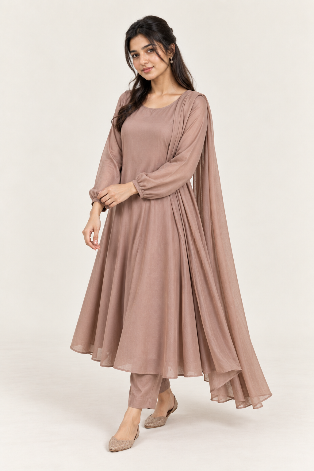 Gulelalah Zaira — Rose Taupe Silk