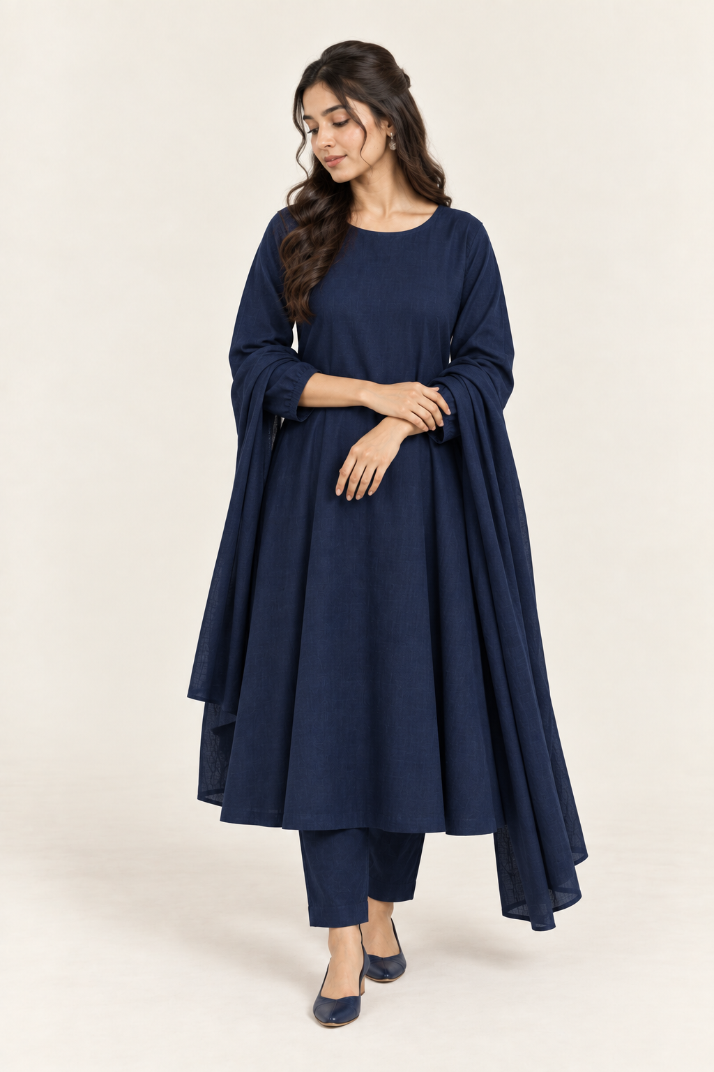 Gulelalah Zunaira — Navy Khaddar