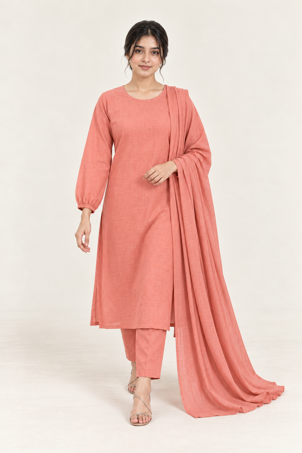 Gulelalah Daniya — Salmon Pink Cotton