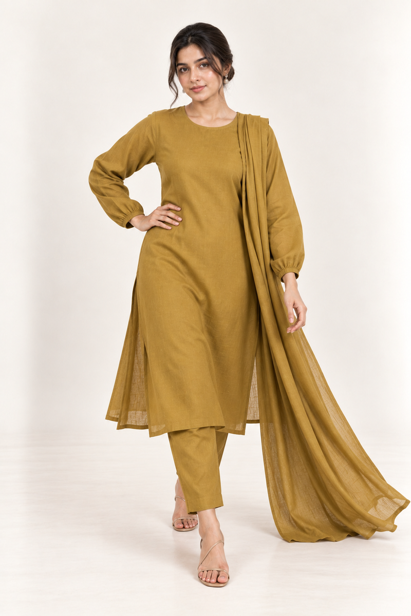 Gulelalah Hania — Antique Gold Lawn