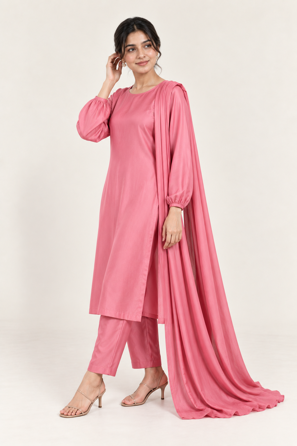Gulelalah Daniya — Flamingo Pink Silk